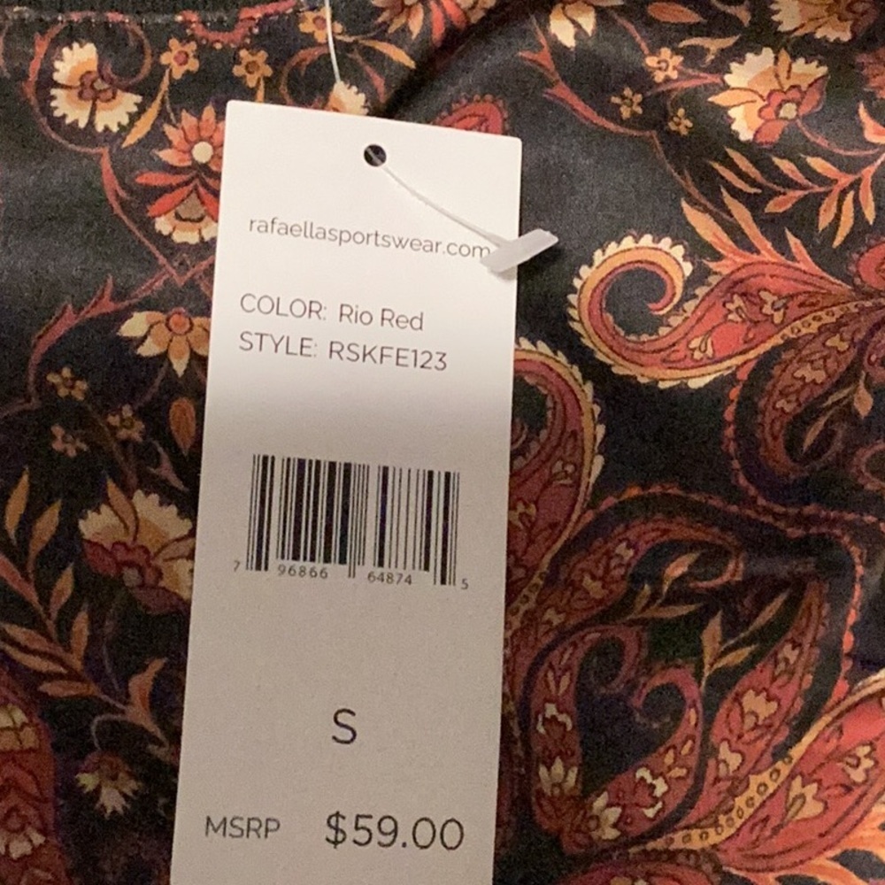 NWT Rafaella Size S Top Rio Red - Picture 5 of 6